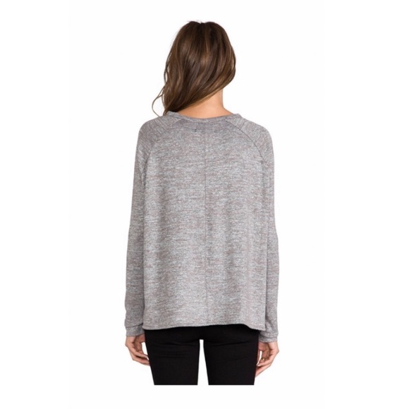 Rag & Bone Camden Top in Steel Grey. - Picture 3 of 5